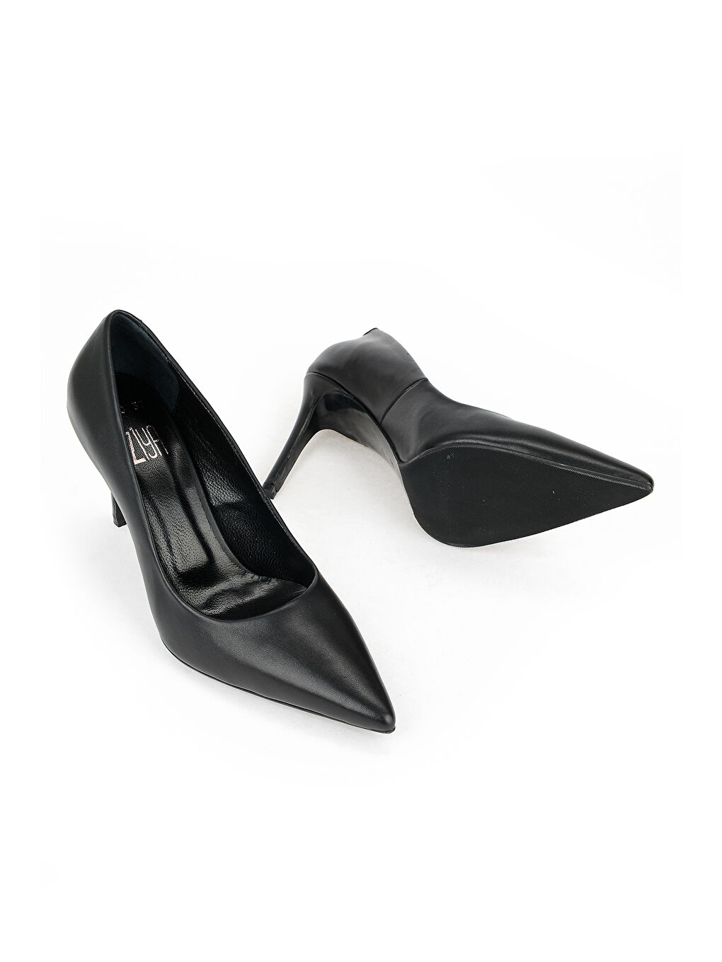 Kadın Hakiki Deri Topuklu Ayakkabı 1611059Z1425 Siyah-3