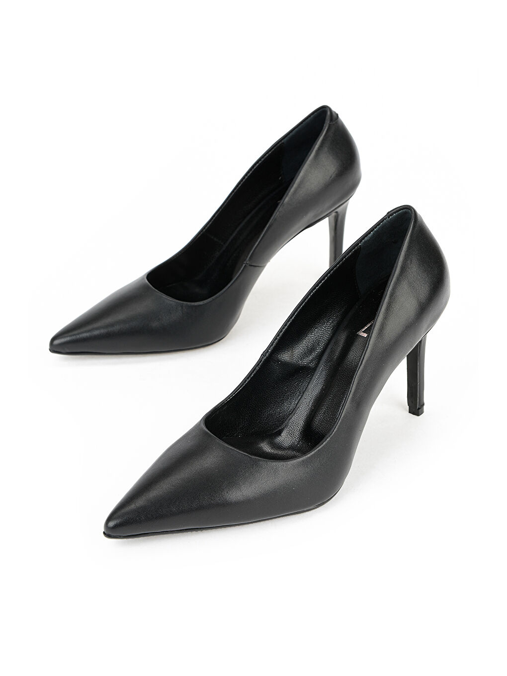 Kadın Hakiki Deri Topuklu Ayakkabı 1611059Z1425 Siyah-4