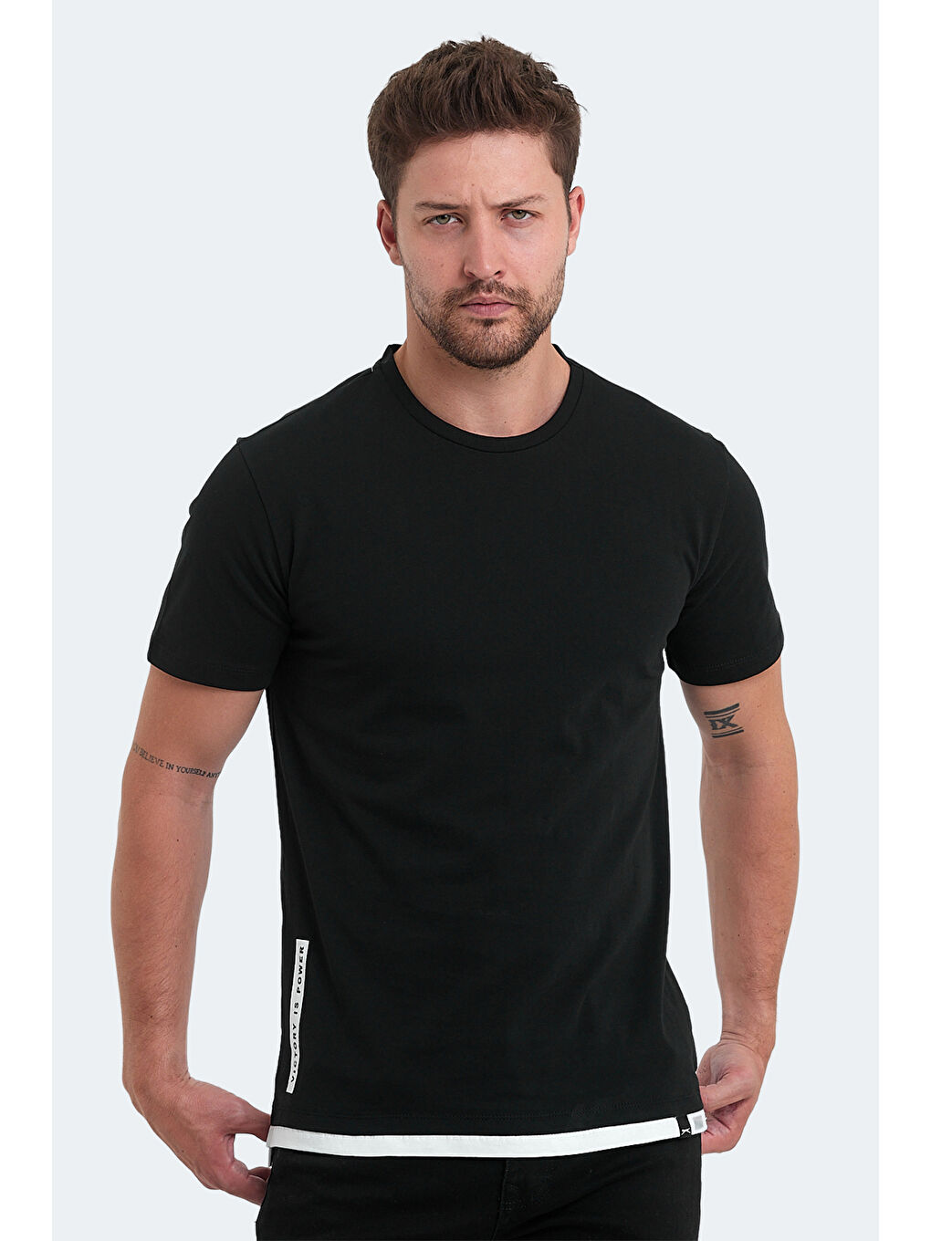 VISITOR Erkek Tişört Siyah