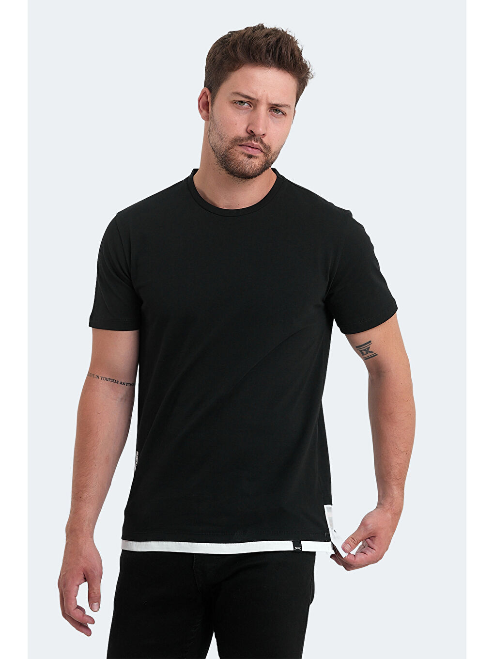 VISITOR Erkek Tişört Siyah-2