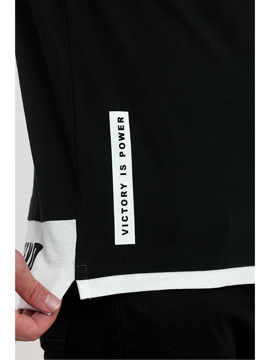 VISITOR Erkek Tişört Siyah-3