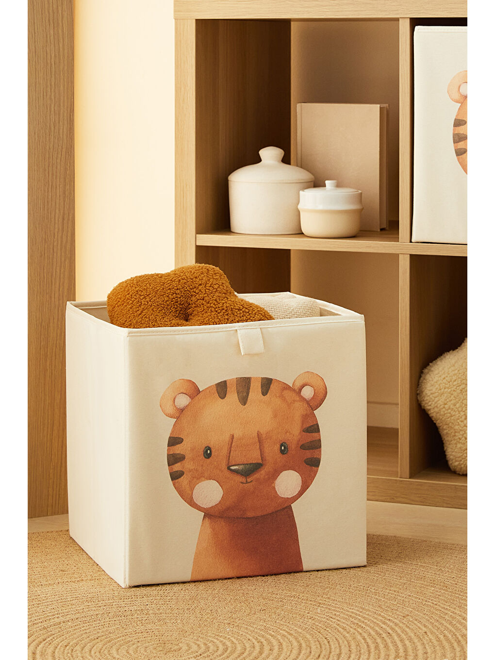 Çocuk Odası Sevimli Kaplan Kutu 33 x 30 x 33 cm