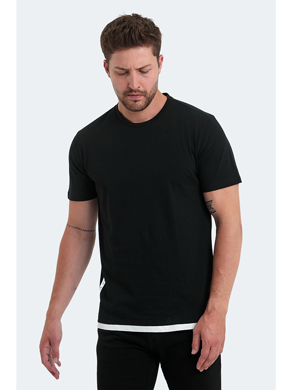 VISITOR Erkek Tişört Siyah-5