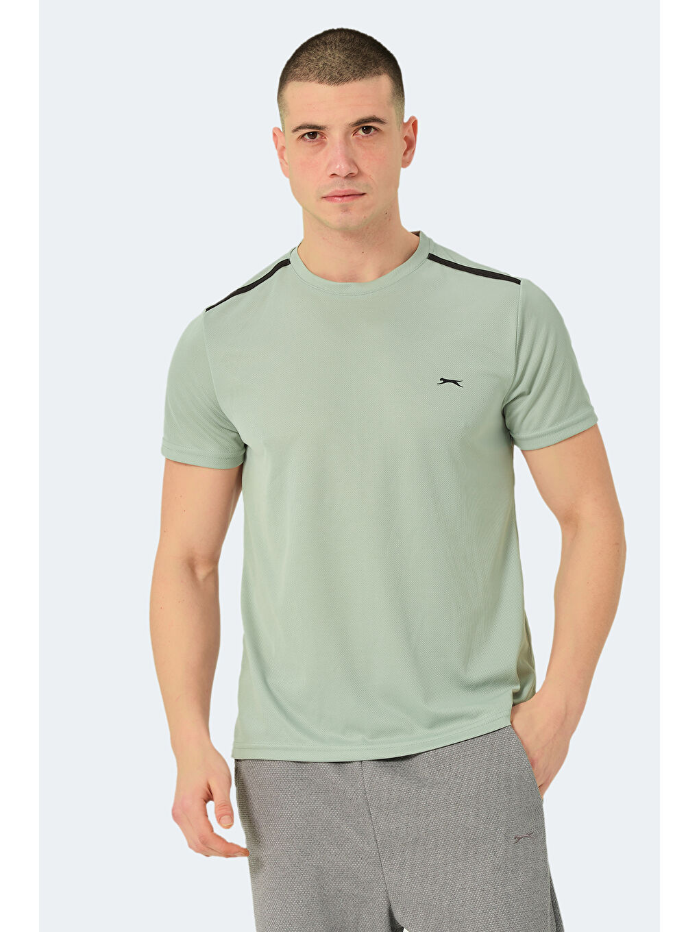 Yeşil Erkek Tişört Nane-3