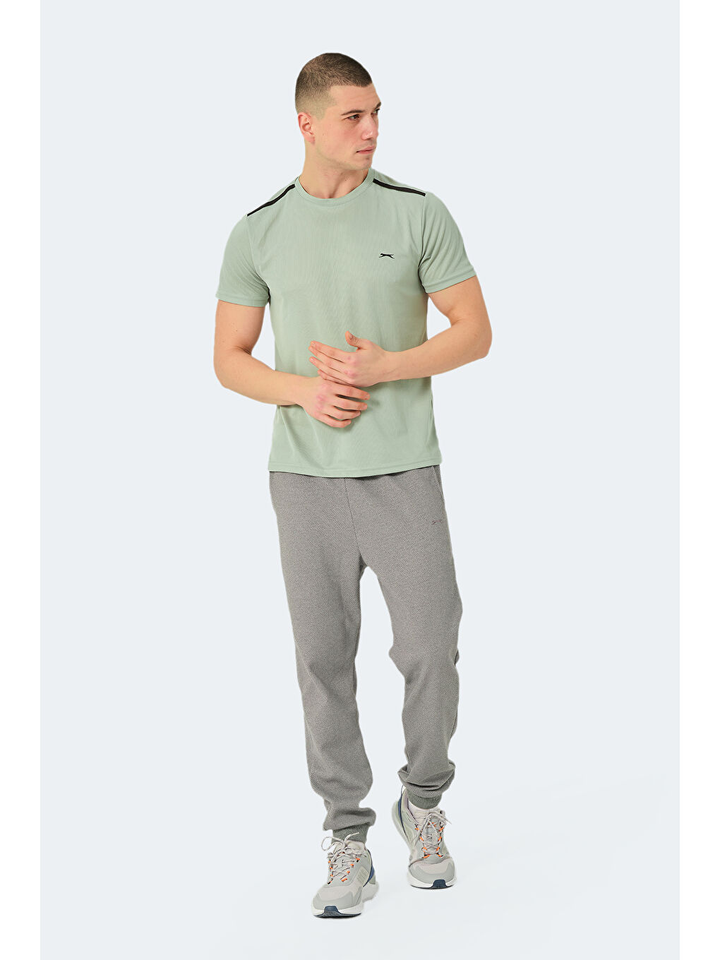 Yeşil Erkek Tişört Nane-6