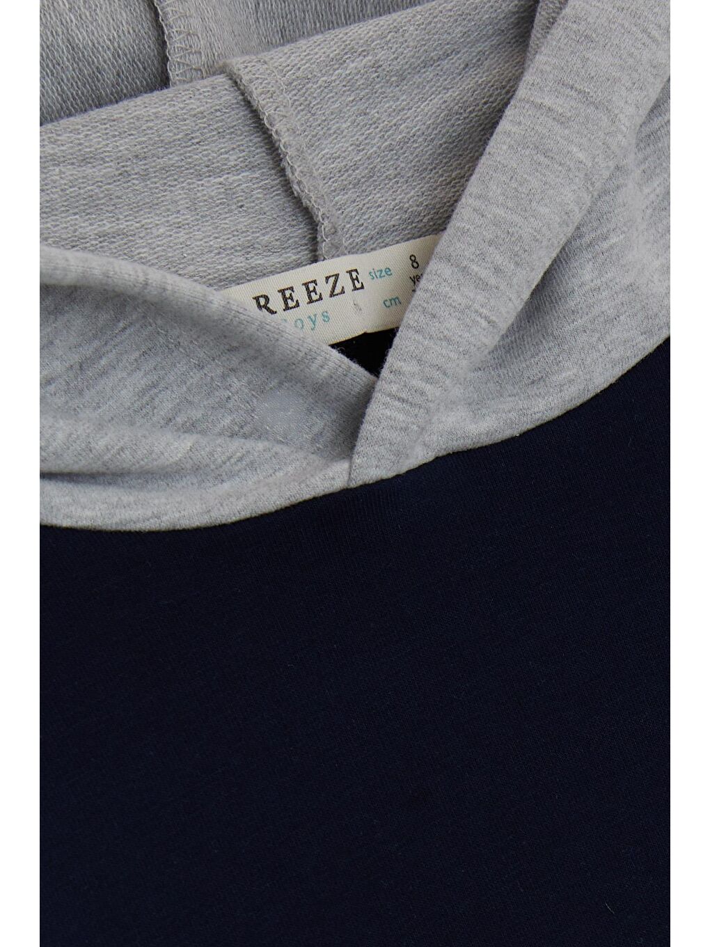 Erkek Çocuk Sweatshirt Kapüşonlu Yazı Baskılı Lacivert (8-14 Yaş)-2