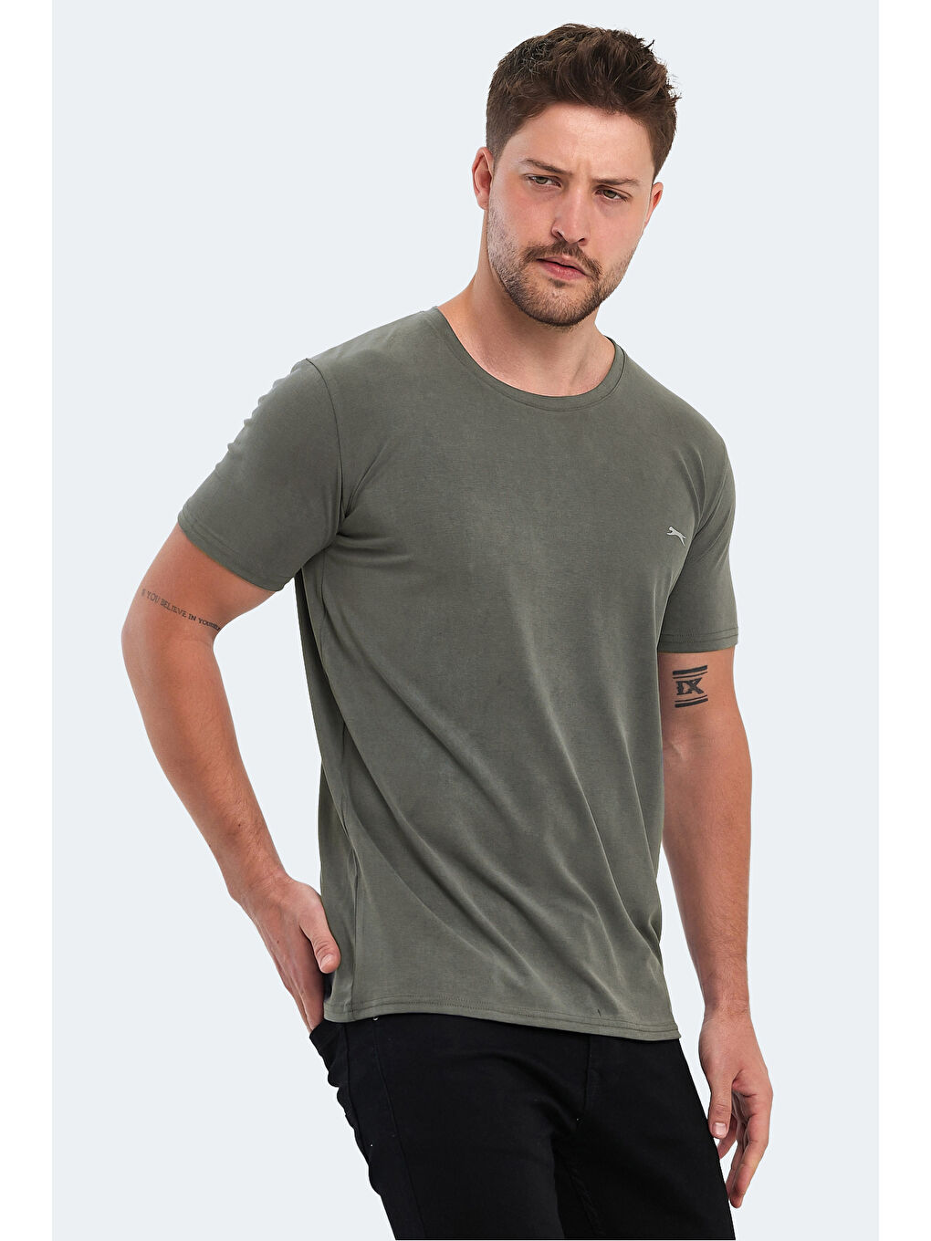 KRESTEN I Erkek Tişört Haki-4