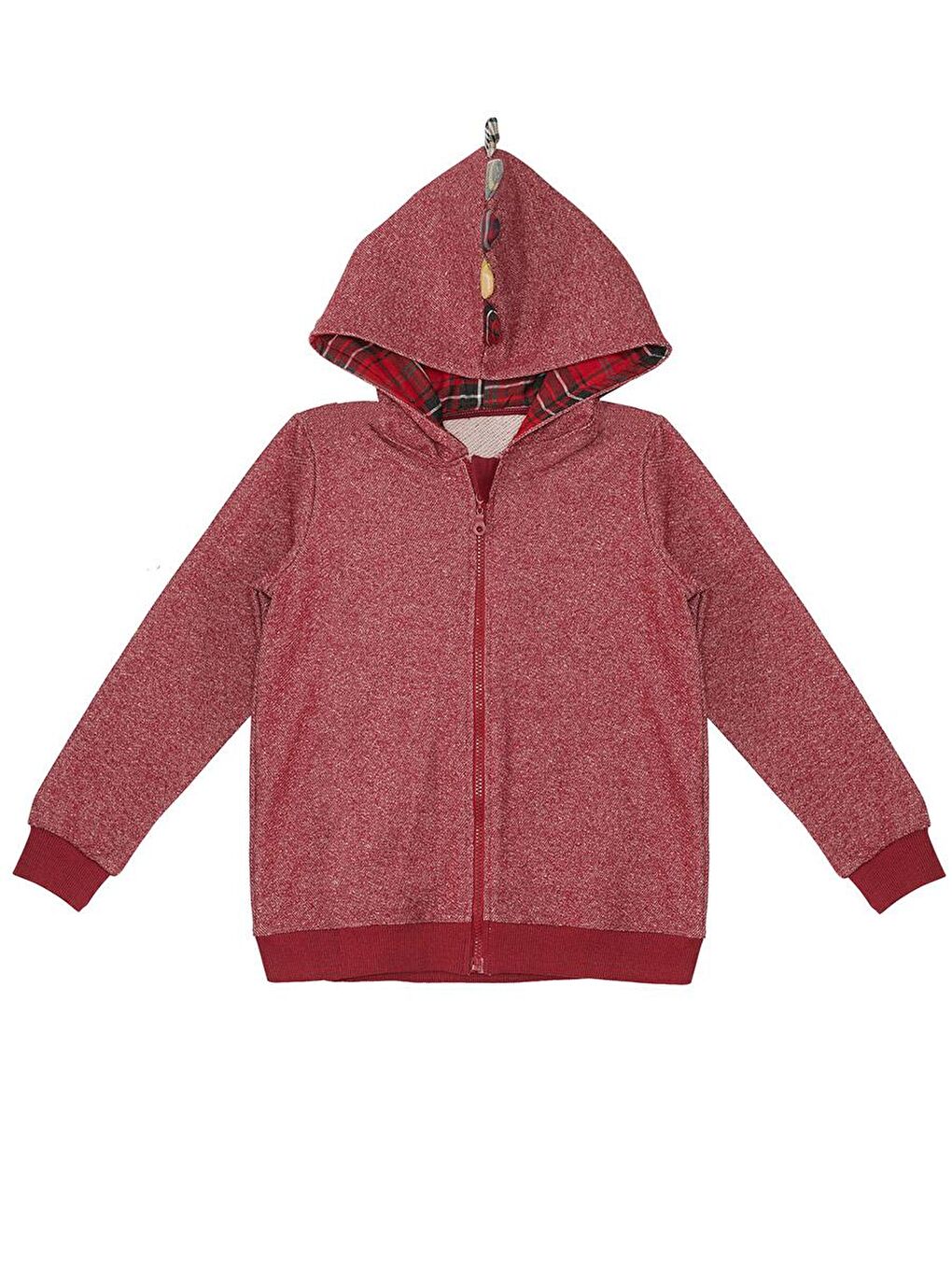 Denokids Bordo Ejderha Erkek Çocuk Kapüşonlu Sweatshirt - 2