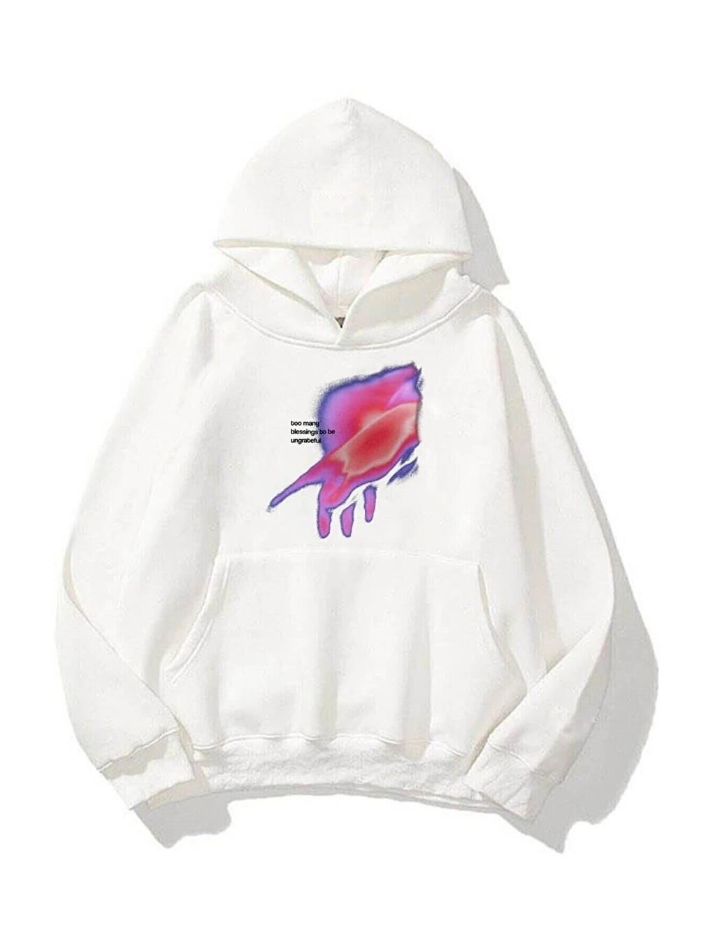 Unisex Ungrateful Sweatshirt Beyaz