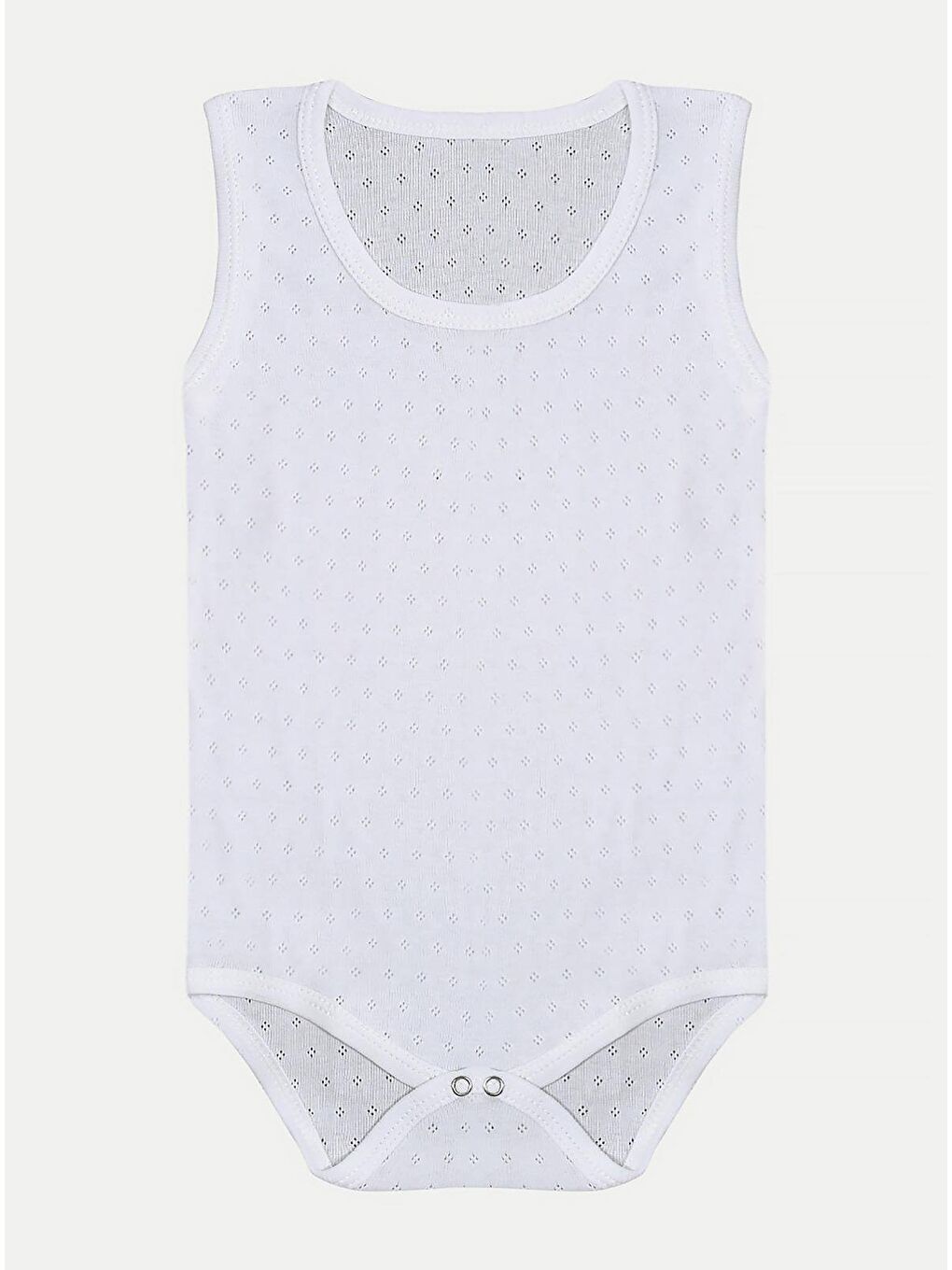 Beyaz 5'Li Zıbın Bebek Jakarlı Askılı Nefes Alan Çıtçıtlı Body %100 Organik Pamuk Uzatma Aparatı Hediyeli-2