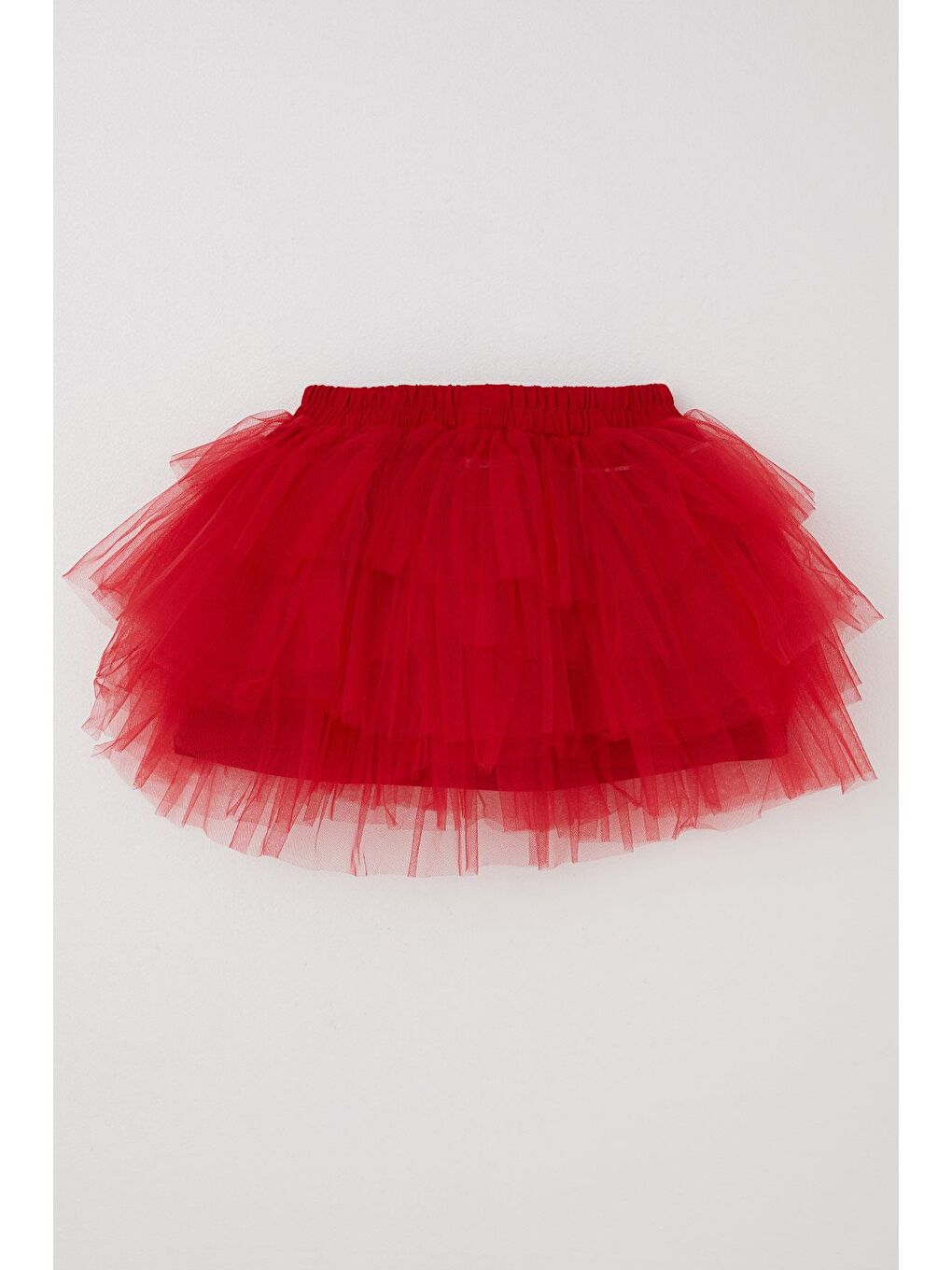Kız Çocuk Tütü Etek Fiyonklu Kırmızı (4-8 Yaş)-4