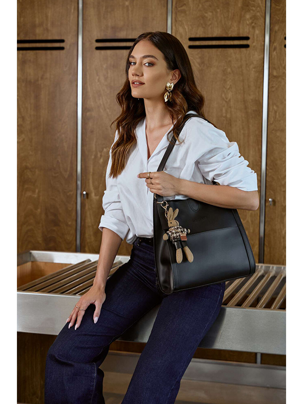 Siyah Kadın El ve Omuz Çantası-2