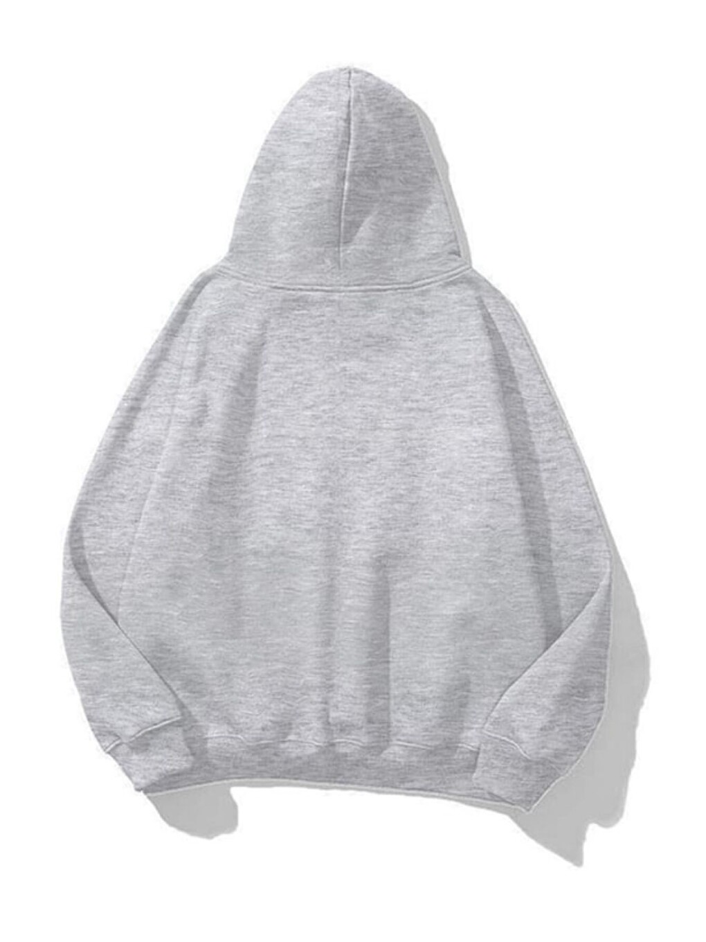 Unisex Tooth Baskılı Kapüşonlu Sweatshirt Hoodie Gri-1