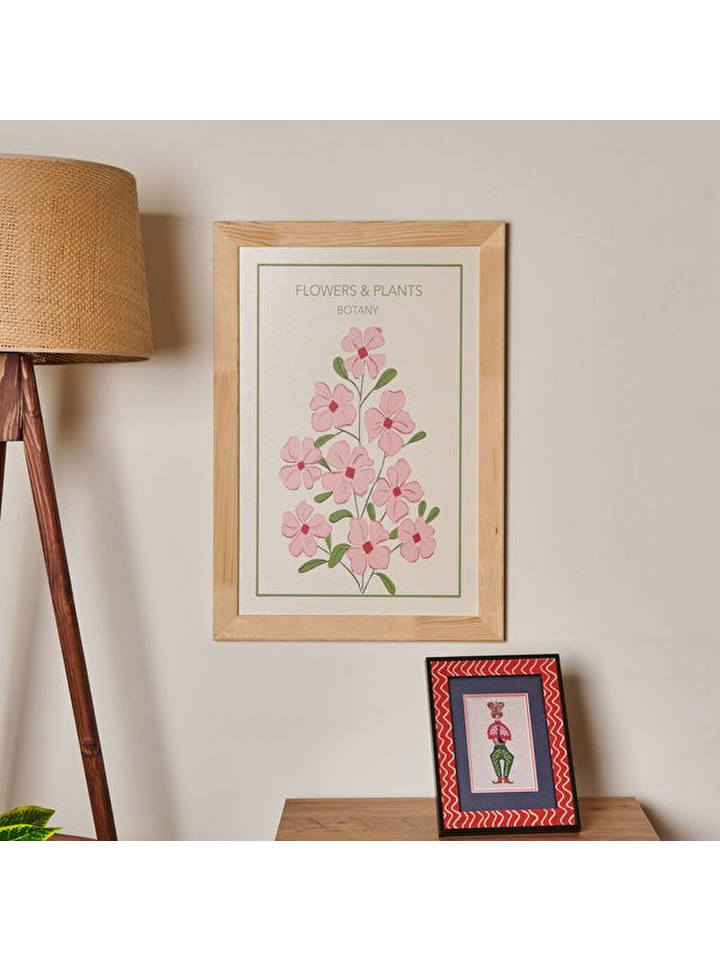 Deco Granny Summer Duvar Panosu - Pembe - 40x60 cm