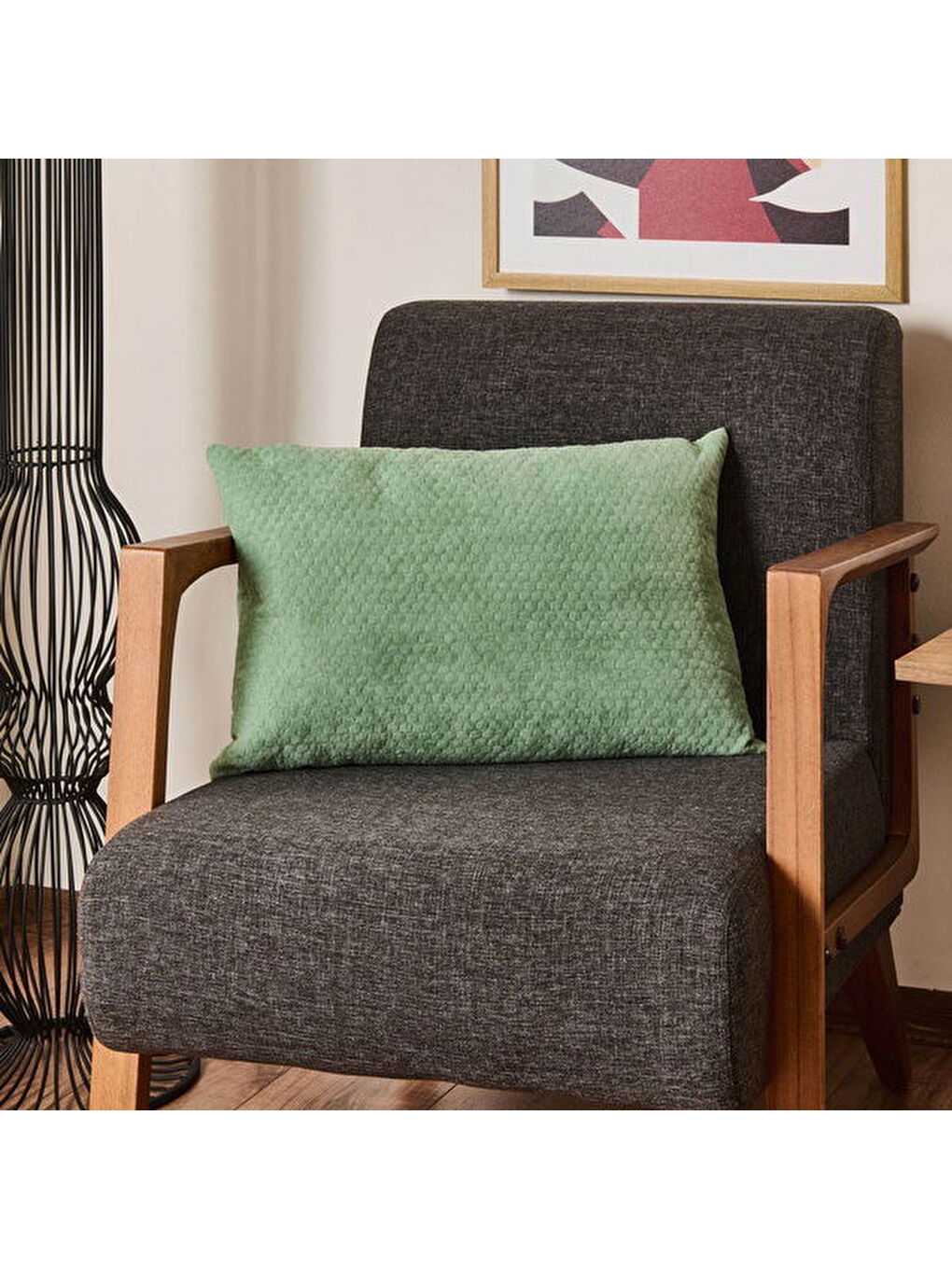 Soft Fabia Kırlent - Yeşil - 35x55 cm