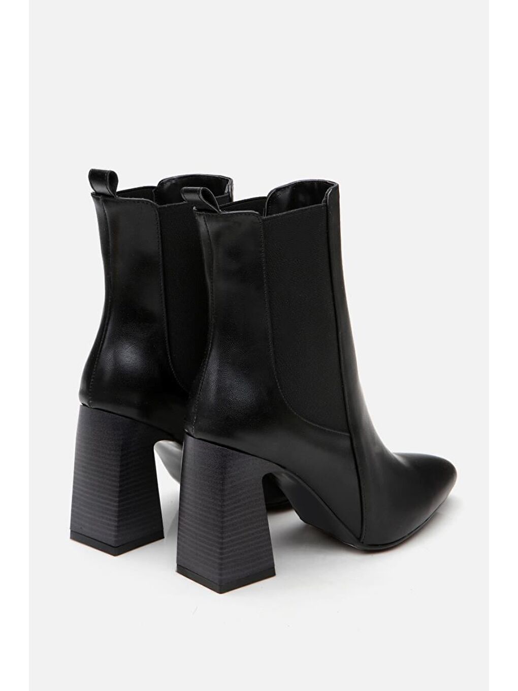 Siyah Kadın Topuklu Bot-4