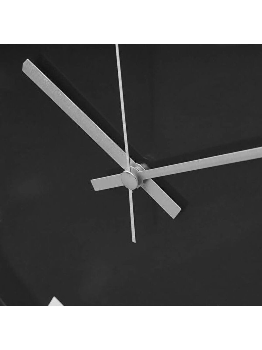 Gri Deco Elegant Curves Duvar Saati - Gümüş - 30 cm-2