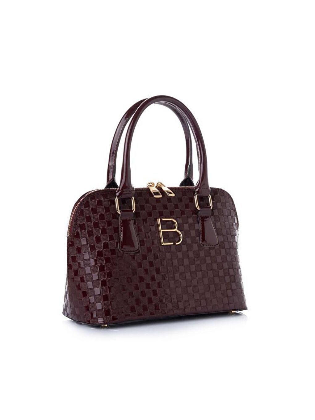 Bordo Kadın Çapraz Askılı El ve Omuz Çantası-3