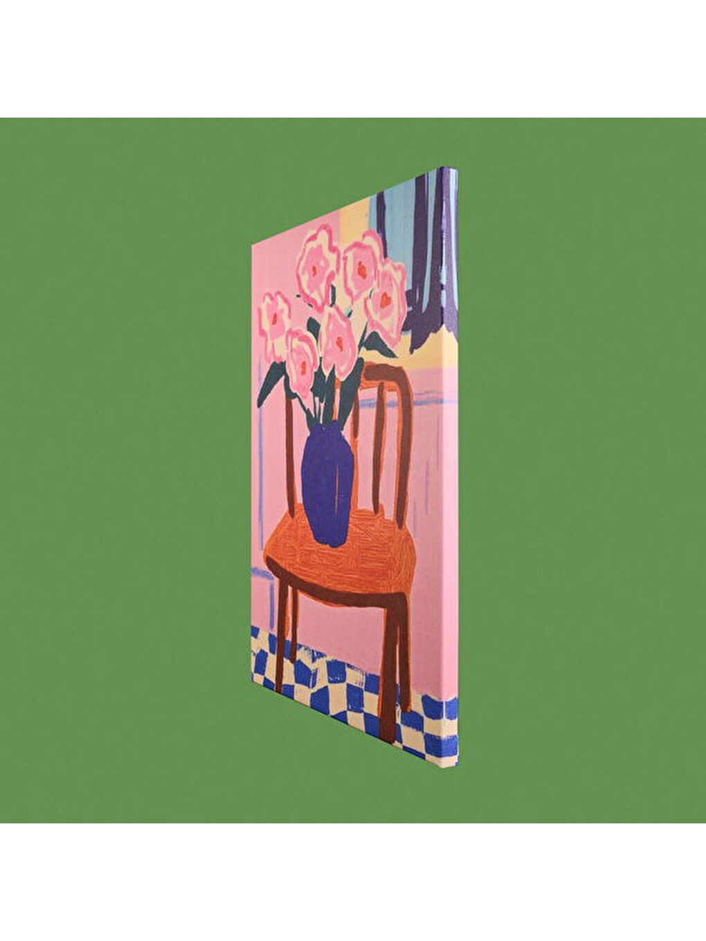 Karışık Deco Granny Summer Kanvas Tablo - Renkli - 50x70 cm-4