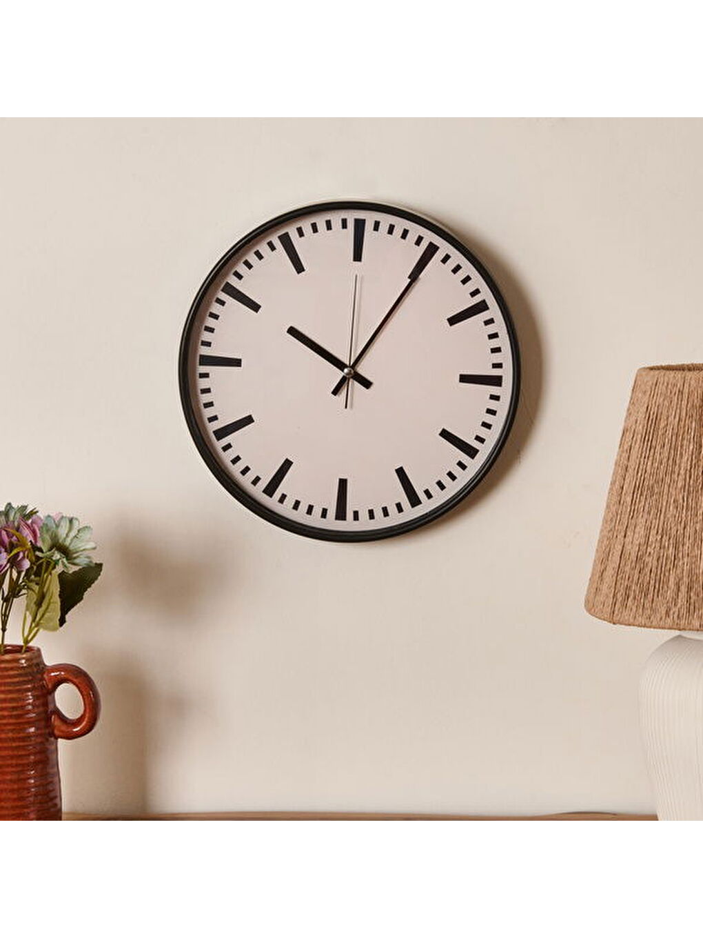 Deco Nautical Fun Duvar Saati - Siyah - 30 cm