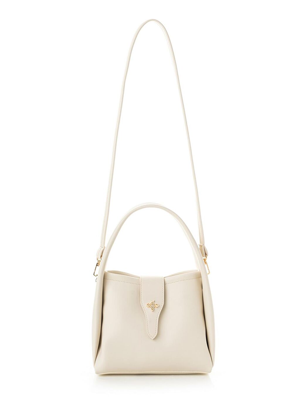 Ekru Kadın El ve Omuz Çantası-3