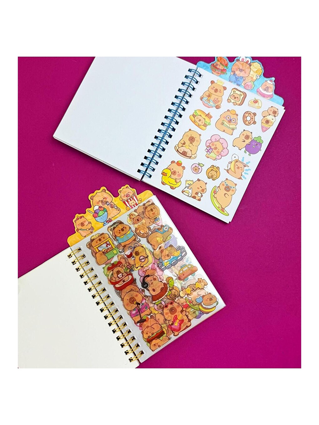 Otomat Defter – Jetonlu Stickerlı Sevimli Defter-2