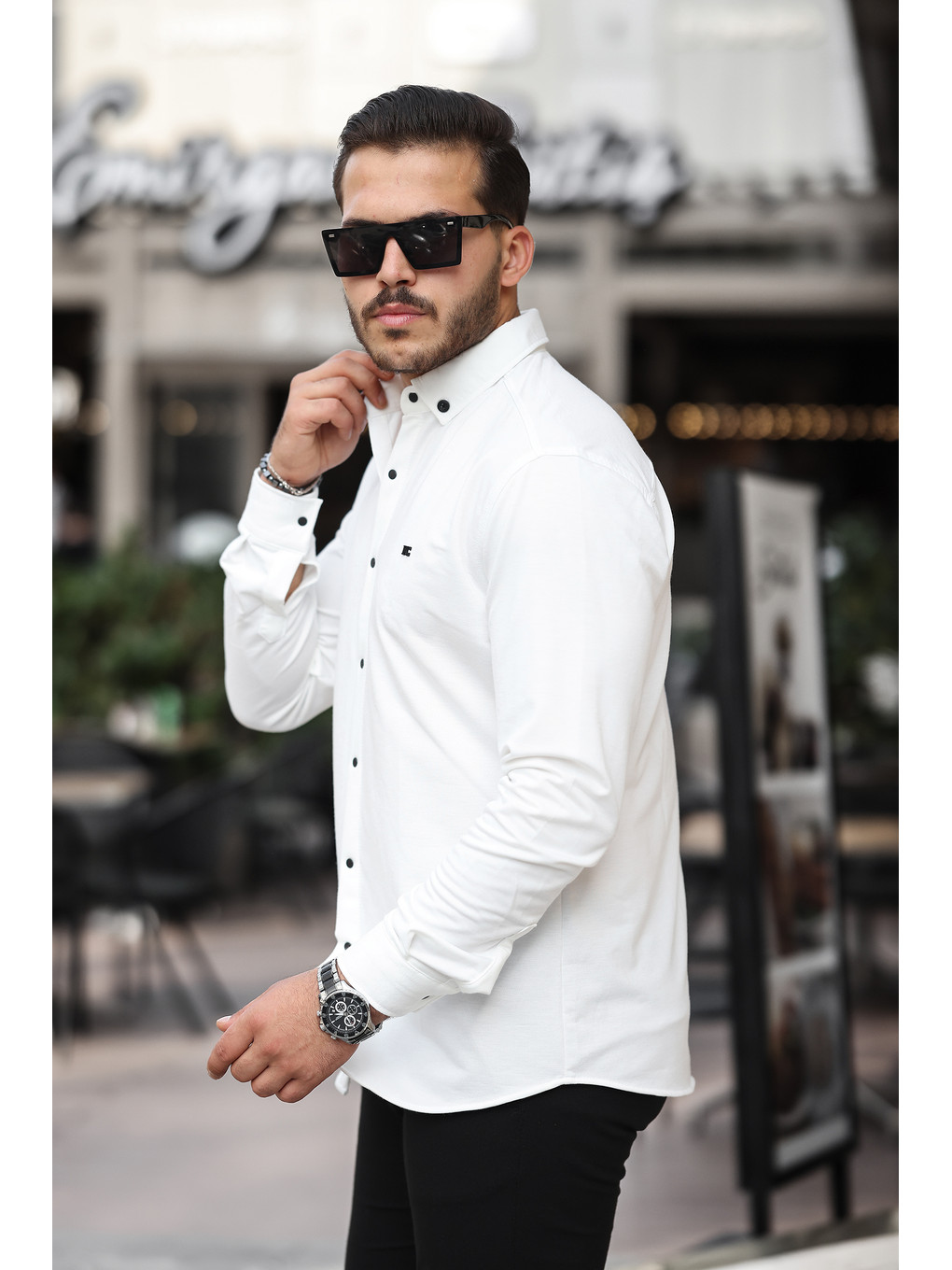Kahverengi Düz Çıtçıtlı Kışlık Gömlek-6