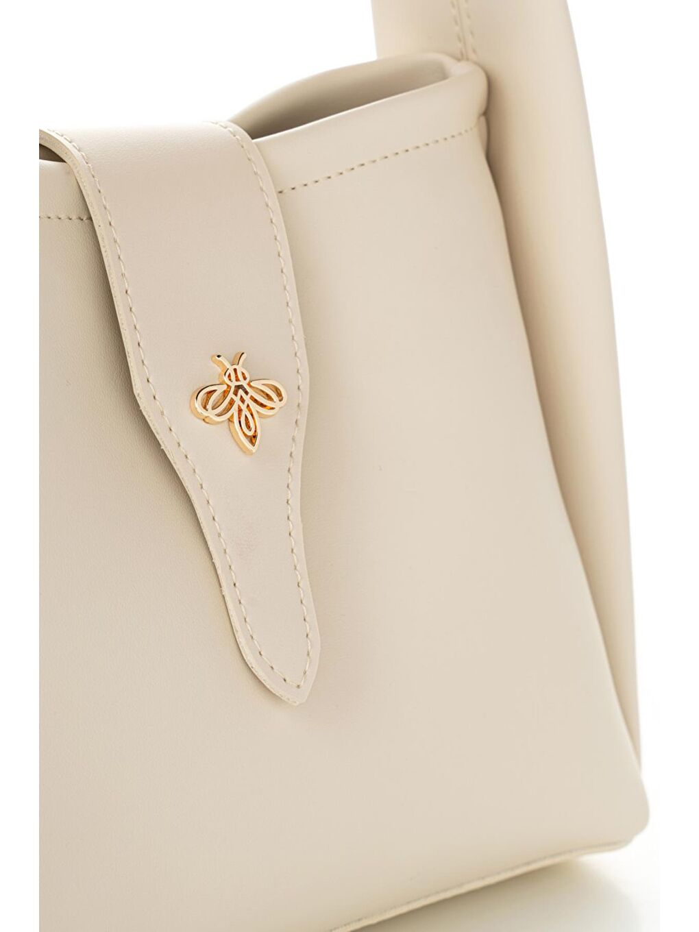 Ekru Kadın El ve Omuz Çantası-6