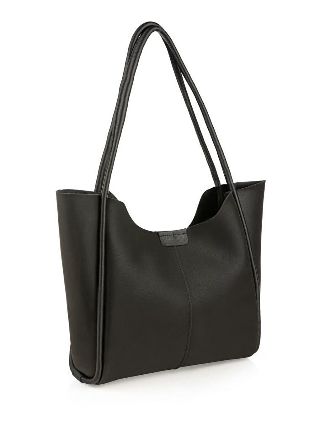 Siyah Tote Büyük Boy Kadın El ve Omuz Çantası-3