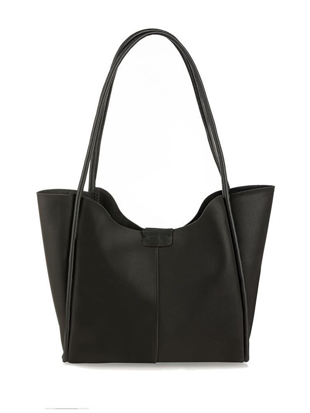 Siyah Tote Büyük Boy Kadın El ve Omuz Çantası-4