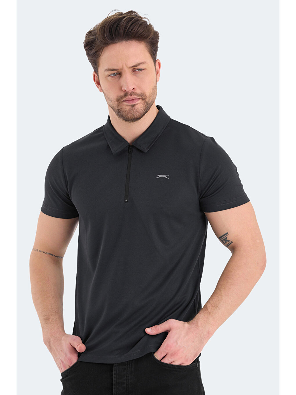 ROYAL Erkek Tişört Koyu Gri-3