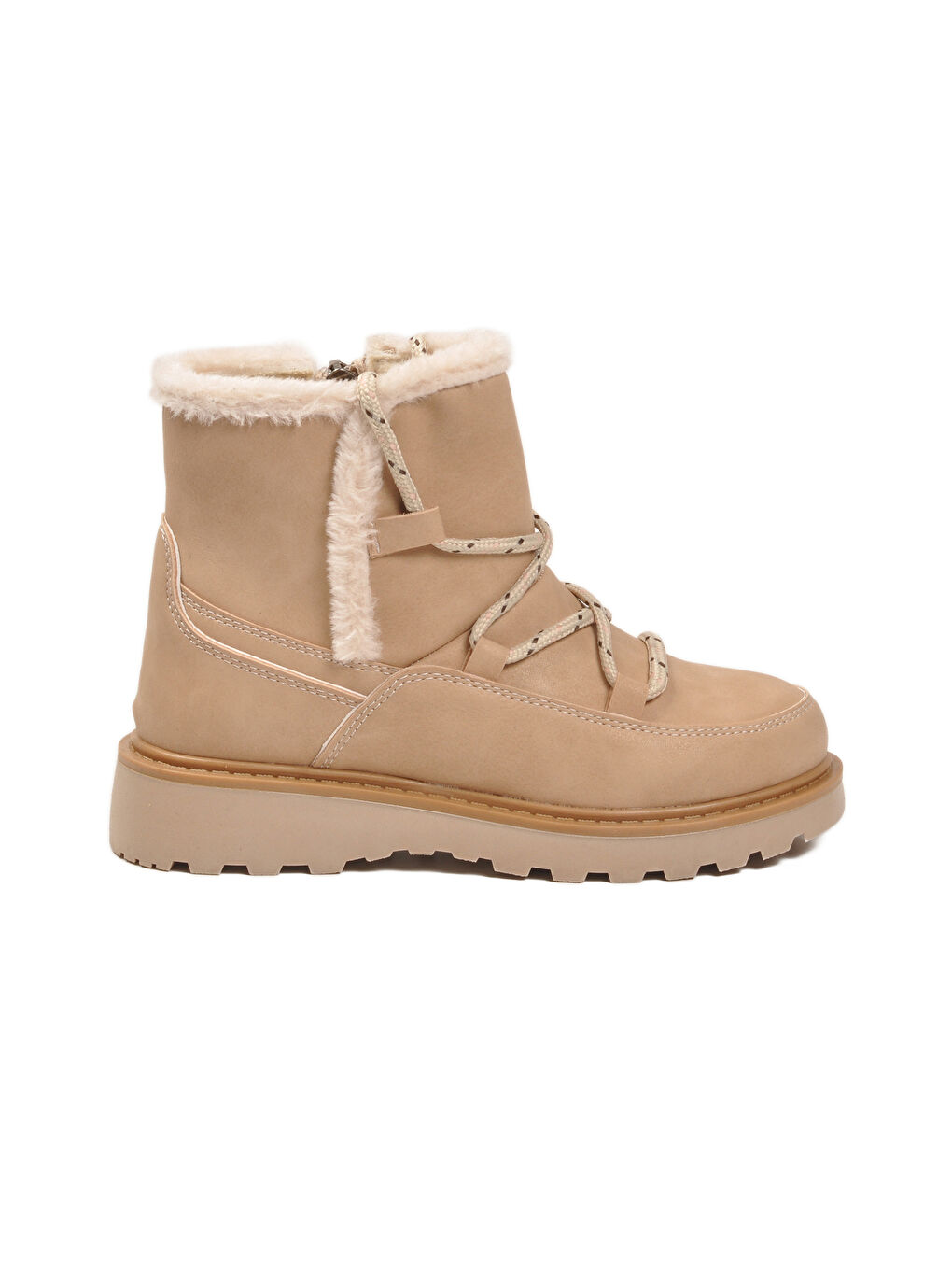 Bej İçi Polarlı Kaymaz Kız Çocuk Bot Lina F-1