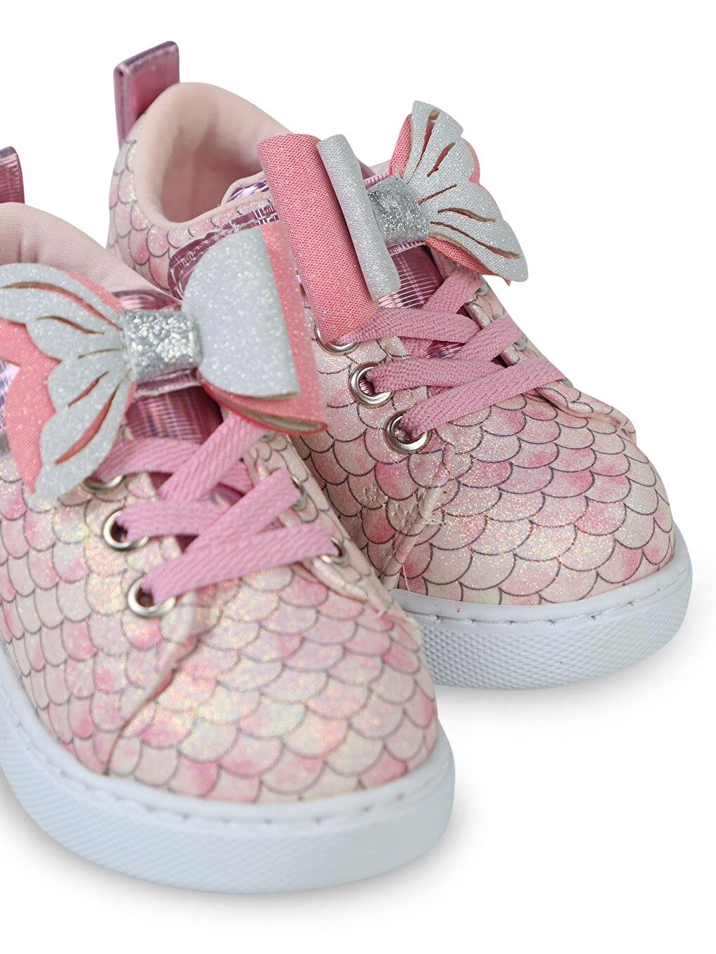 Girls Balık Sırtı Baskılı 21-25-Numara Spor Ayakkabı - Pembe 26