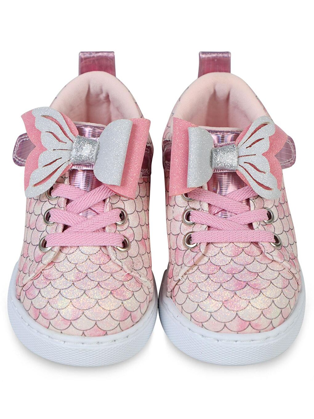 Girls Balık Sırtı Baskılı 21-25-Numara Spor Ayakkabı - Pembe 26-3