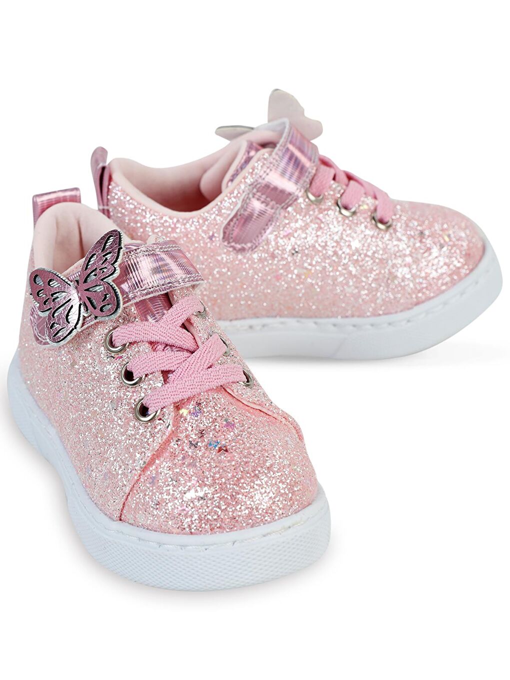 Girls Pullu Aksesuarlı 22-26-Numara Spor Ayakkabı - Pembe 26-1