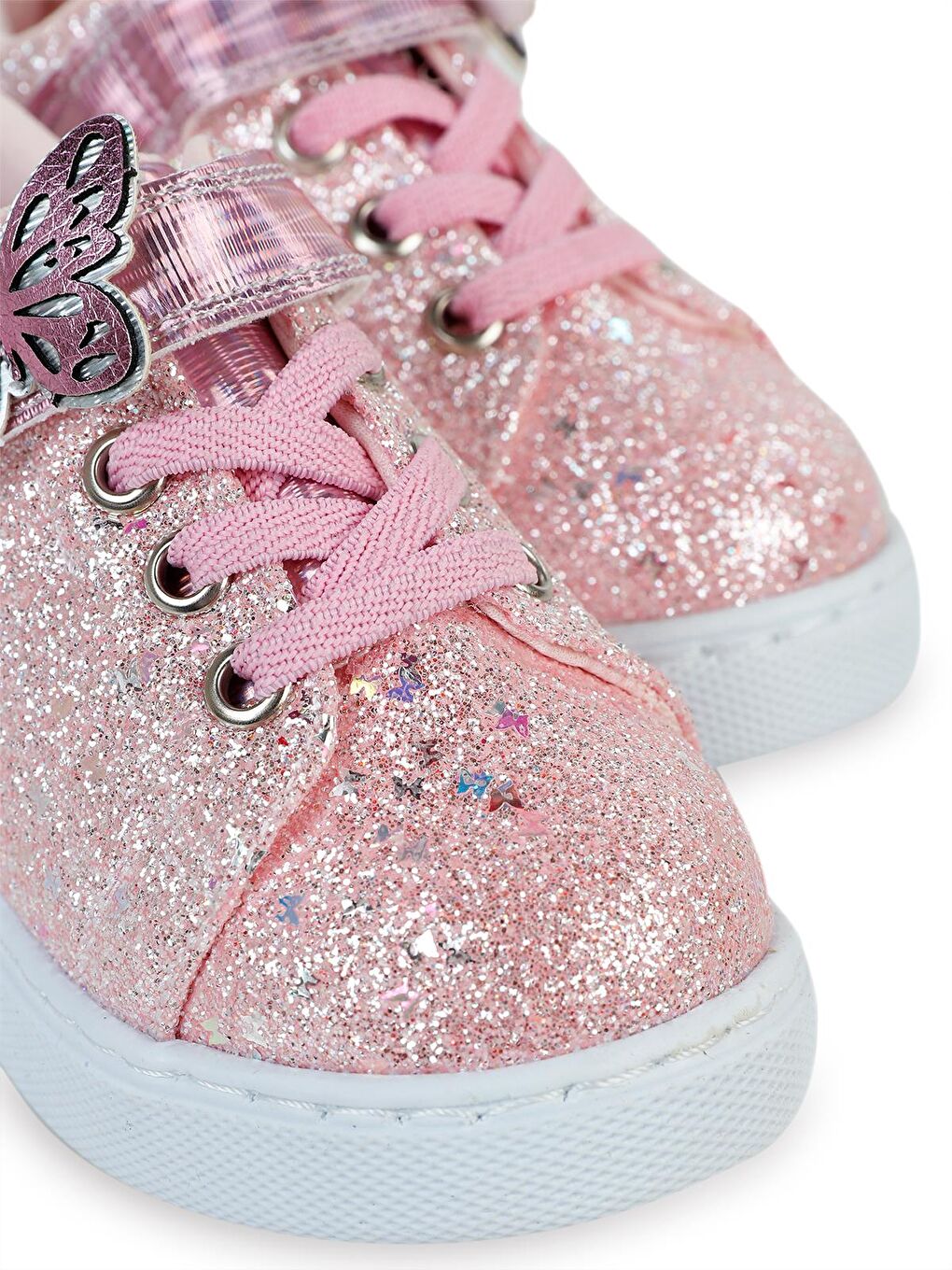 Girls Pullu Aksesuarlı 22-26-Numara Spor Ayakkabı - Pembe 26-2