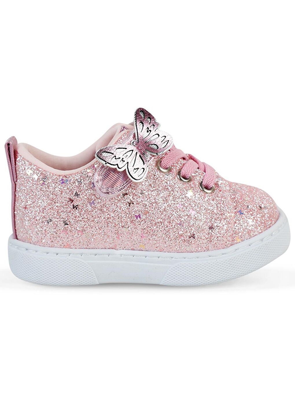 Girls Pullu Aksesuarlı 22-26-Numara Spor Ayakkabı - Pembe 26-4