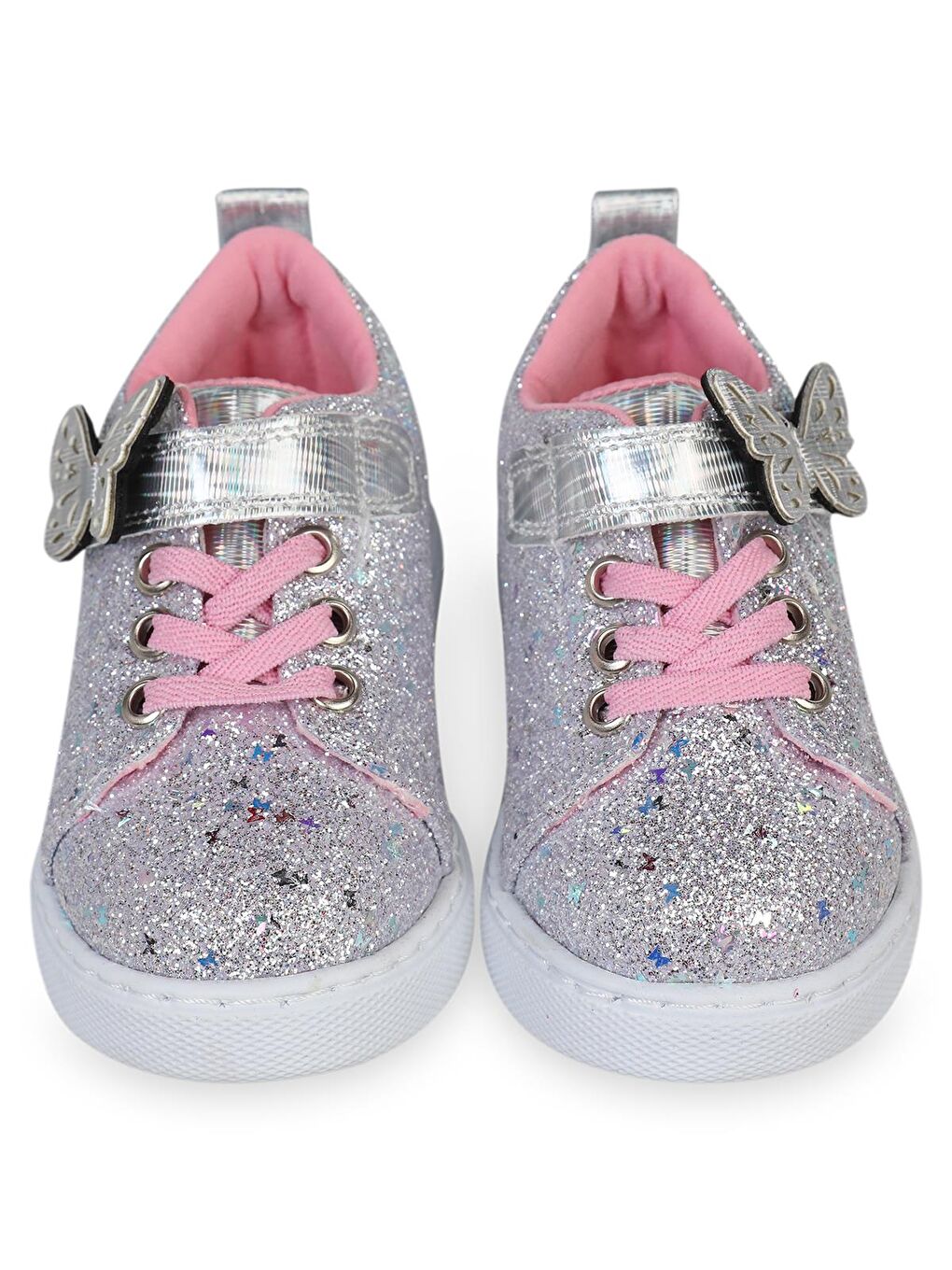 Girls Pullu Aksesuarlı 22-26-Numara Spor Ayakkabı - Gri 26-1
