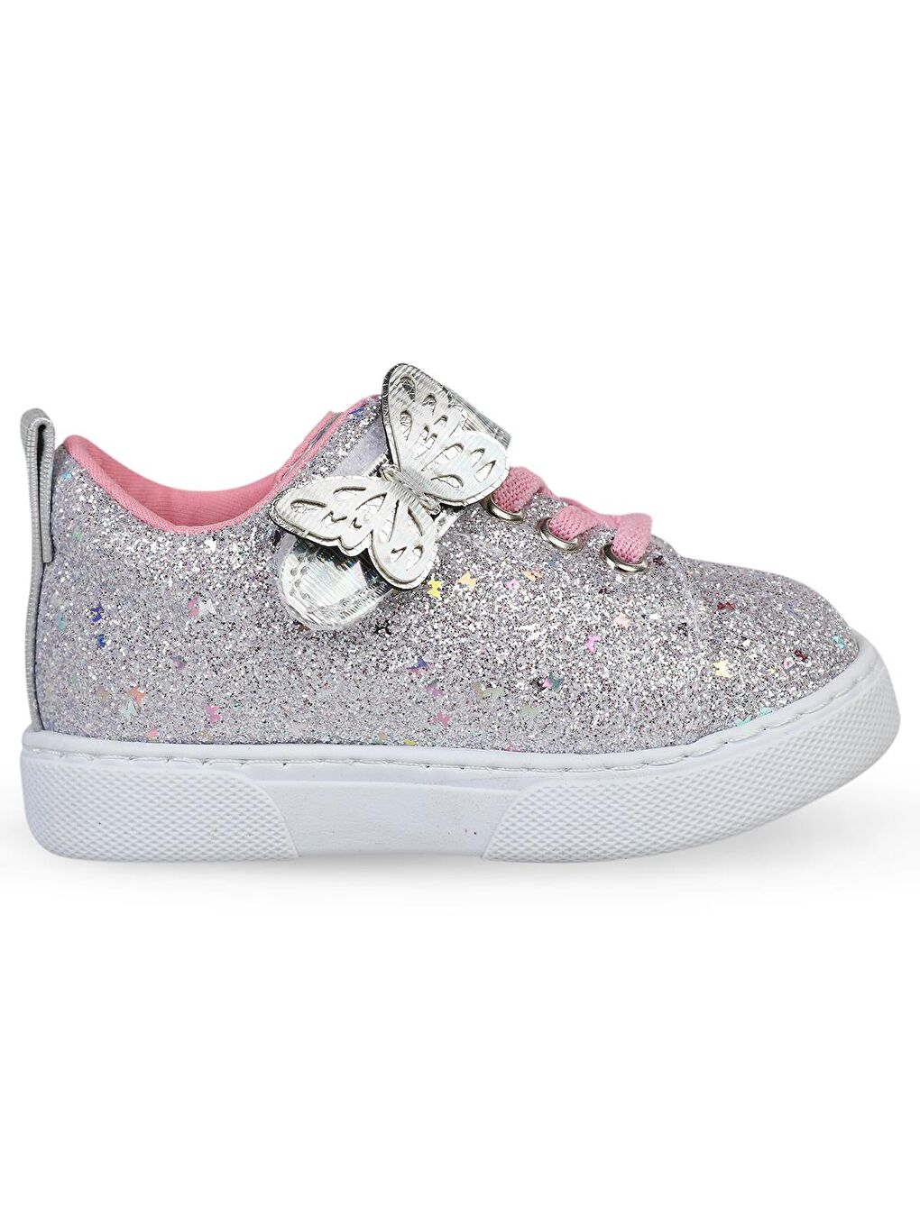 Girls Pullu Aksesuarlı 22-26-Numara Spor Ayakkabı - Gri 26-2