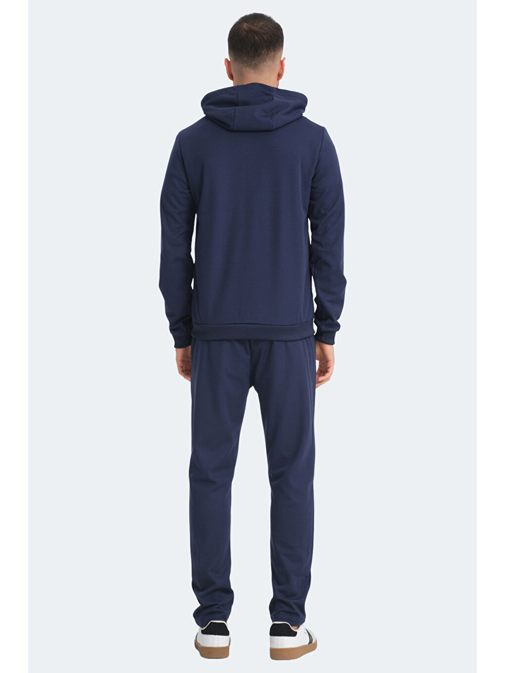 RICH Erkek Fermuarlı Kapüşonlu Cepli Lacivert Eşofman Takımı-1