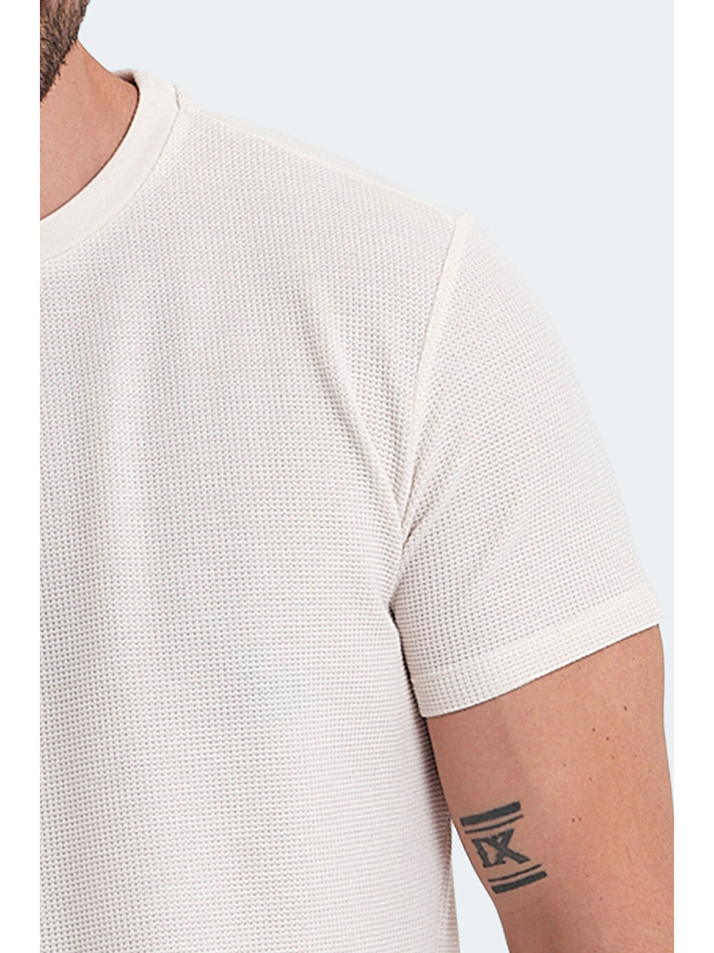 veLveL Erkek Tişört Beyaz-5