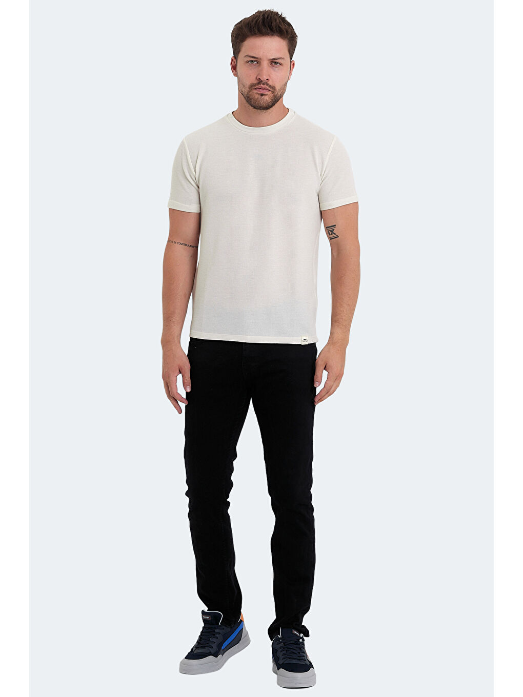 veLveL Erkek Tişört Beyaz-6