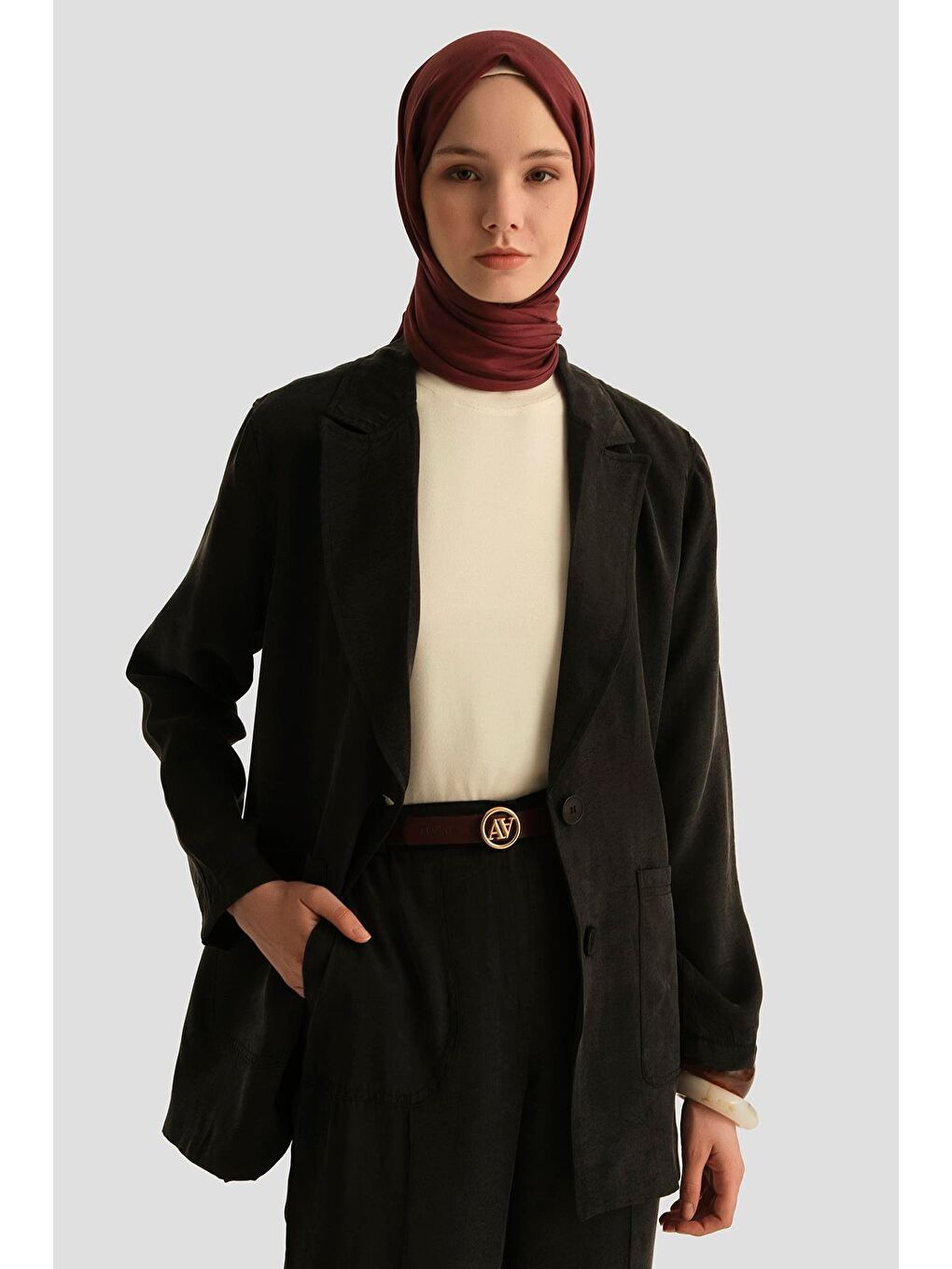 Önü Dikişli Cupra Palazzo Pantolon 25Yd4246-2 Lacivert-2