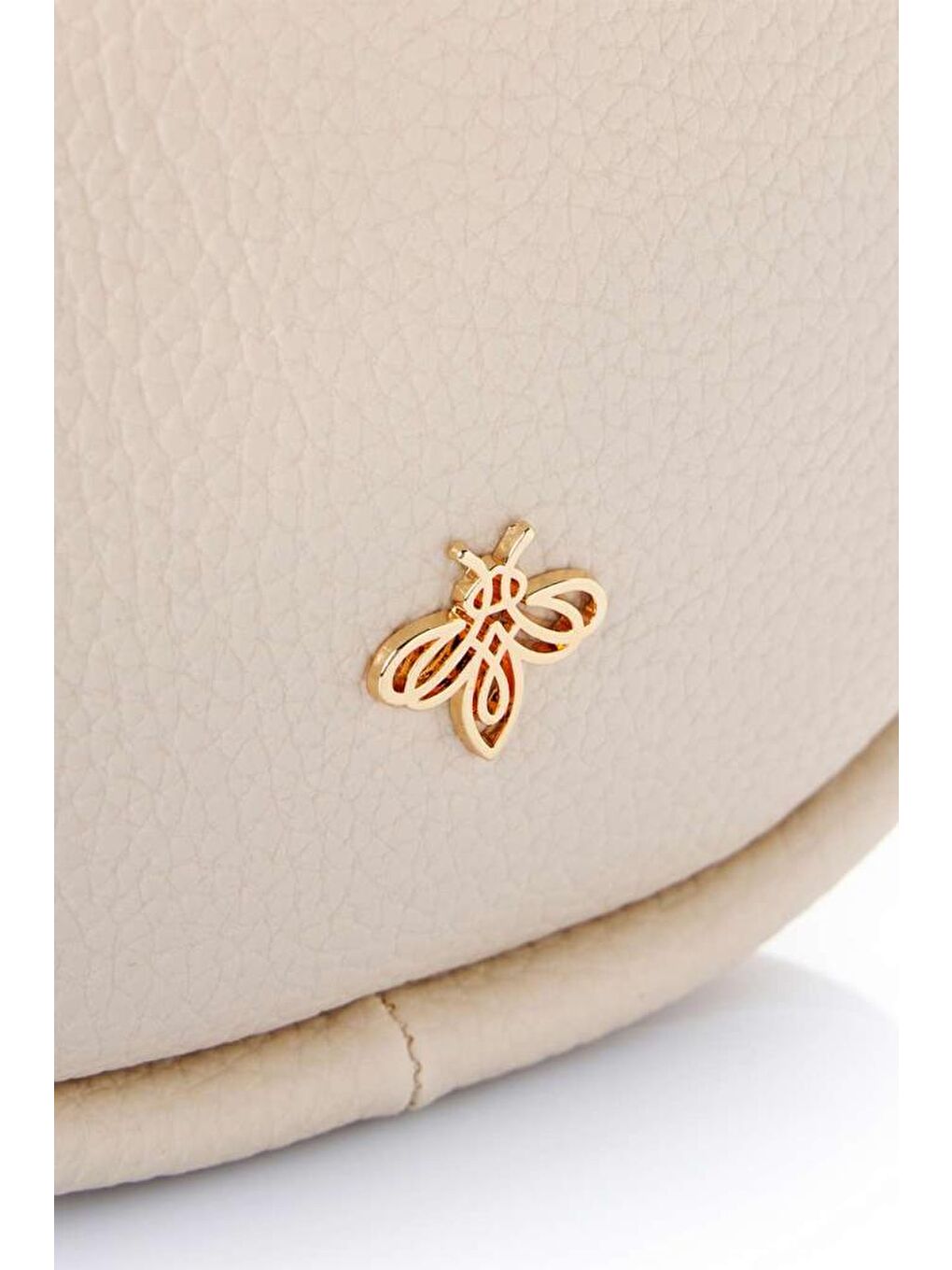 Ekru Kadın Çapraz Askılı El ve Omuz Çantası-8