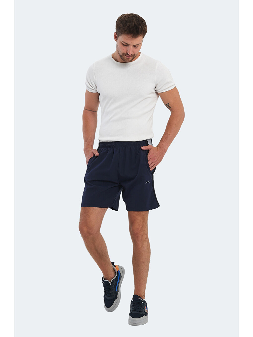 RANDI Erkek Cepli Fıtness Lacivert Şort-4