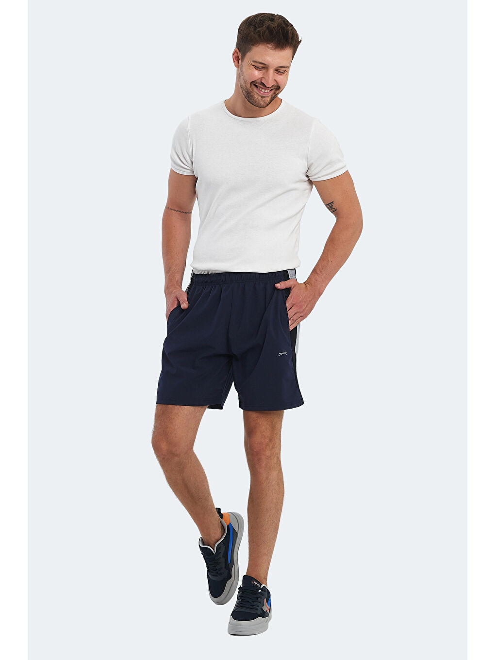 RANDI Erkek Cepli Fıtness Lacivert Şort-6