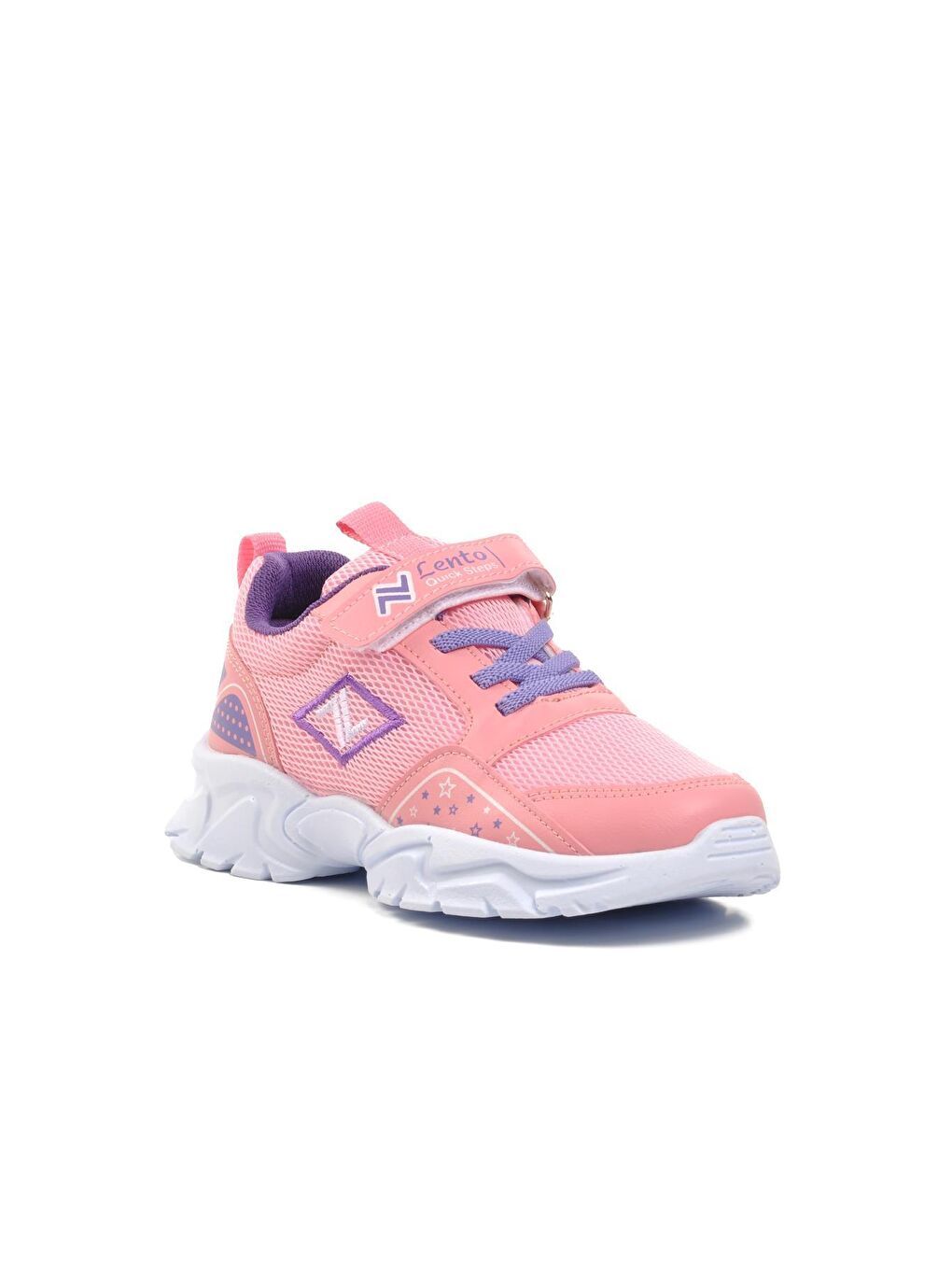 002-F Pembe-Mor Unisex Çocuk Spor Ayakkabı-2