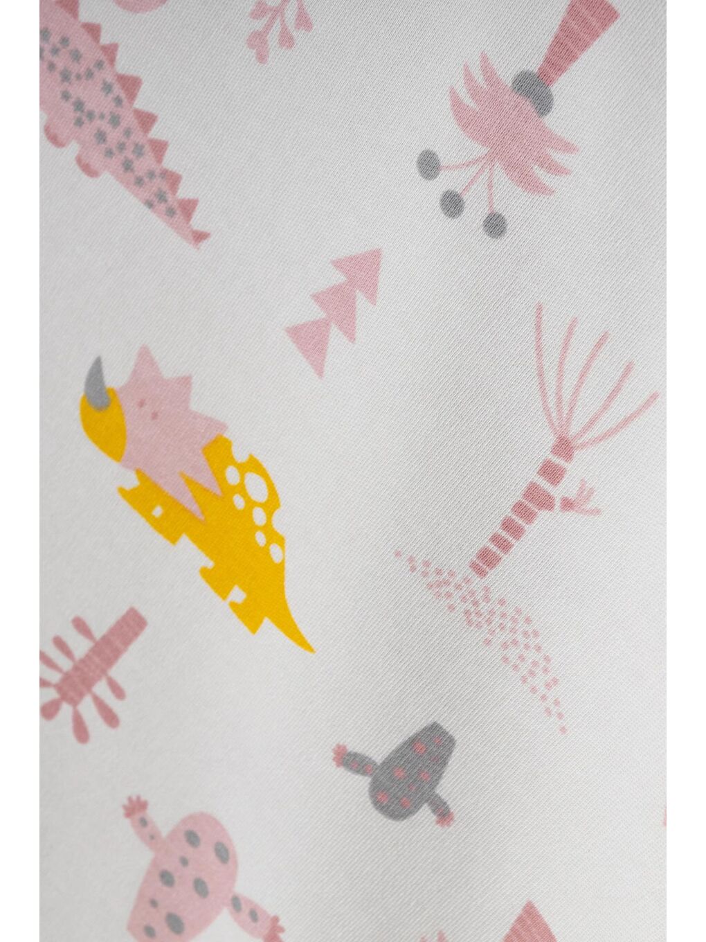 Pembe Dinozor Desenli İnterlok Battaniye 5004-1