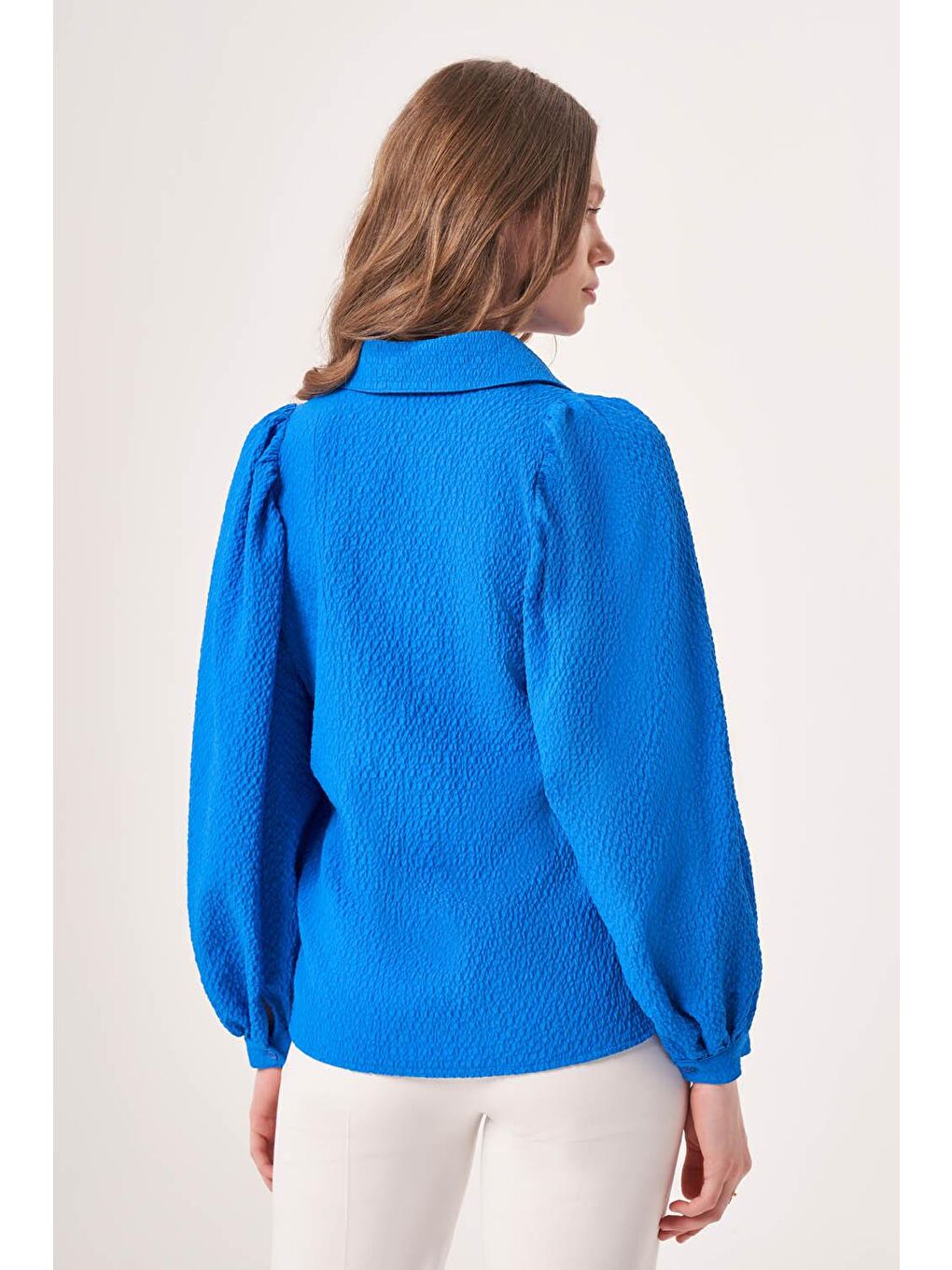 Jakar Dokulu Mavi Gömlek-3