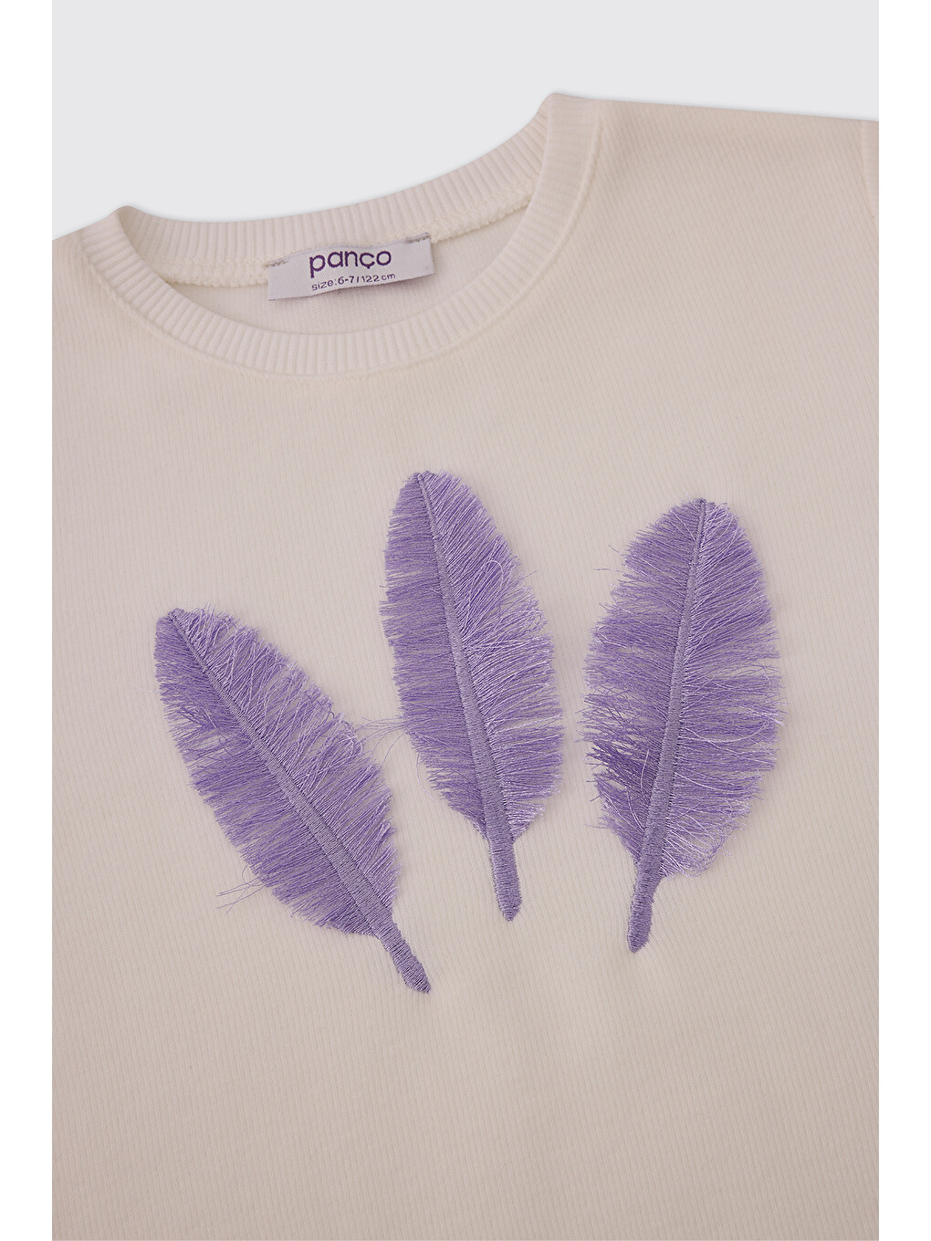 Ekru Kız Çocuk Sweatshirt-2